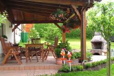 Terrasse, Garten, Grill