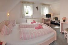 Blick in ein Gästezimmer