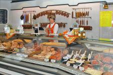 Blick in die Fleischerei