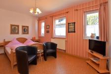 Blick in ein Doppelzimmer