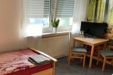 Blick in ein Gästezimmer