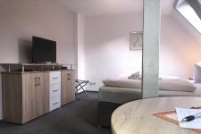 Blick in ein Gästezimmer