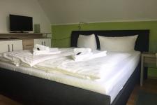 Blick in ein Gästezimmer