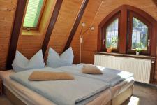 Blick in ein Gästezimmer