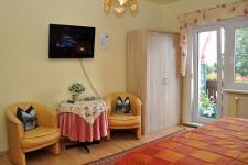 Blick in ein Gästezimmer