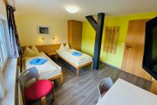 Blick in ein Gästezimmer