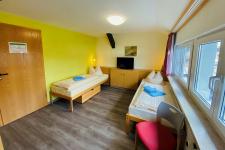 Blick in ein Gästezimmer