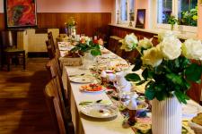 Frühstück in der Herberge zur Rose