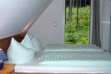 Blick in ein Gästezimmer