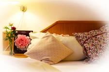 Blick in ein Gästezimmer