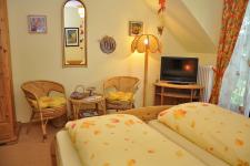 Blick in ein Gästezimmer