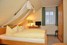 Blick in ein Doppelzimmer