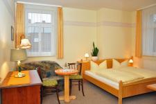 Blick in ein Doppelzimmer