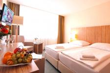 Blick in ein Gästezimmer