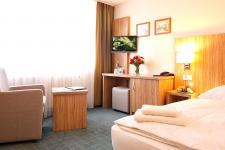 Blick in ein Gästezimmer