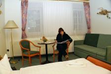 Blick in ein Gästezimmer