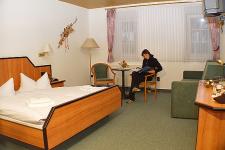 Blick in ein Gästezimmer