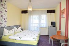 Blick in ein Gästezimmer