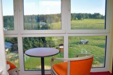 Blick in ein Gästezimmer