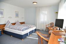 Blick in ein Doppelzimmer