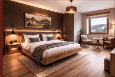 Blick in ein Gästezimmer