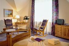 Blick in ein Gästezimmer