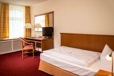 Blick in ein Gästezimmer