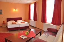 Blick in ein Gästezimmer