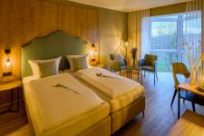 Blick in ein Deluxe Doppelzimmer