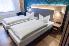 Blick in ein Gästezimmer