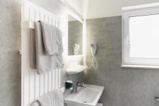 Blick in ein Gästebad