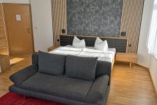 Blick in ein Gästezimmer