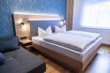 Blick in ein Gästezimmer