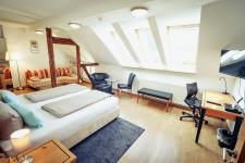 Blick in ein Gästezimmer