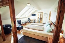 Blick in ein Gästezimmer