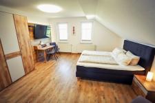 Blick in ein Gästezimmer