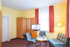 Blick in ein Gästezimmer