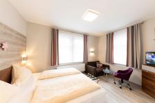 Blick in ein Gästezimmer