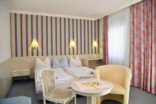 Blick in ein Doppelzimmer