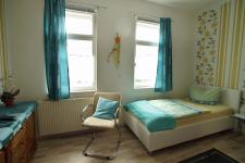 Blick in ein Gästezimmer