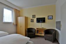 Blick in ein Gästezimmer