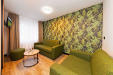 Blick in ein Gästezimmer