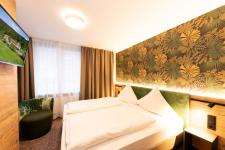 Blick in ein Gästezimmer