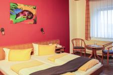 Blick in ein Gästezimmer