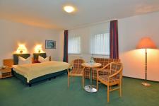 Blick in ein Gästezimmer