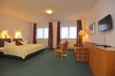 Blick in ein Gästezimmer