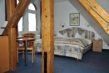 Blick in ein Gästezimmer