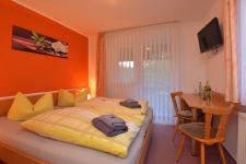 Blick in ein Gästezimmer