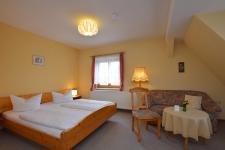 Blick in ein Gästezimmer