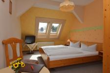 Blick in ein Gästezimmer